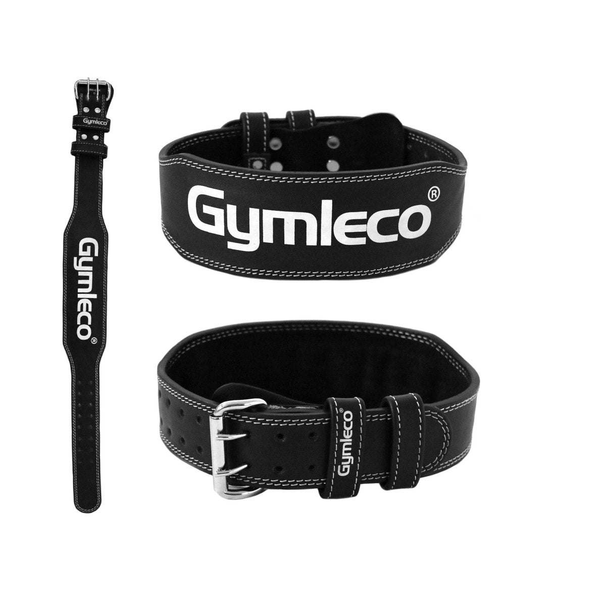 Training Belt, Black Leather Gymleco UK
