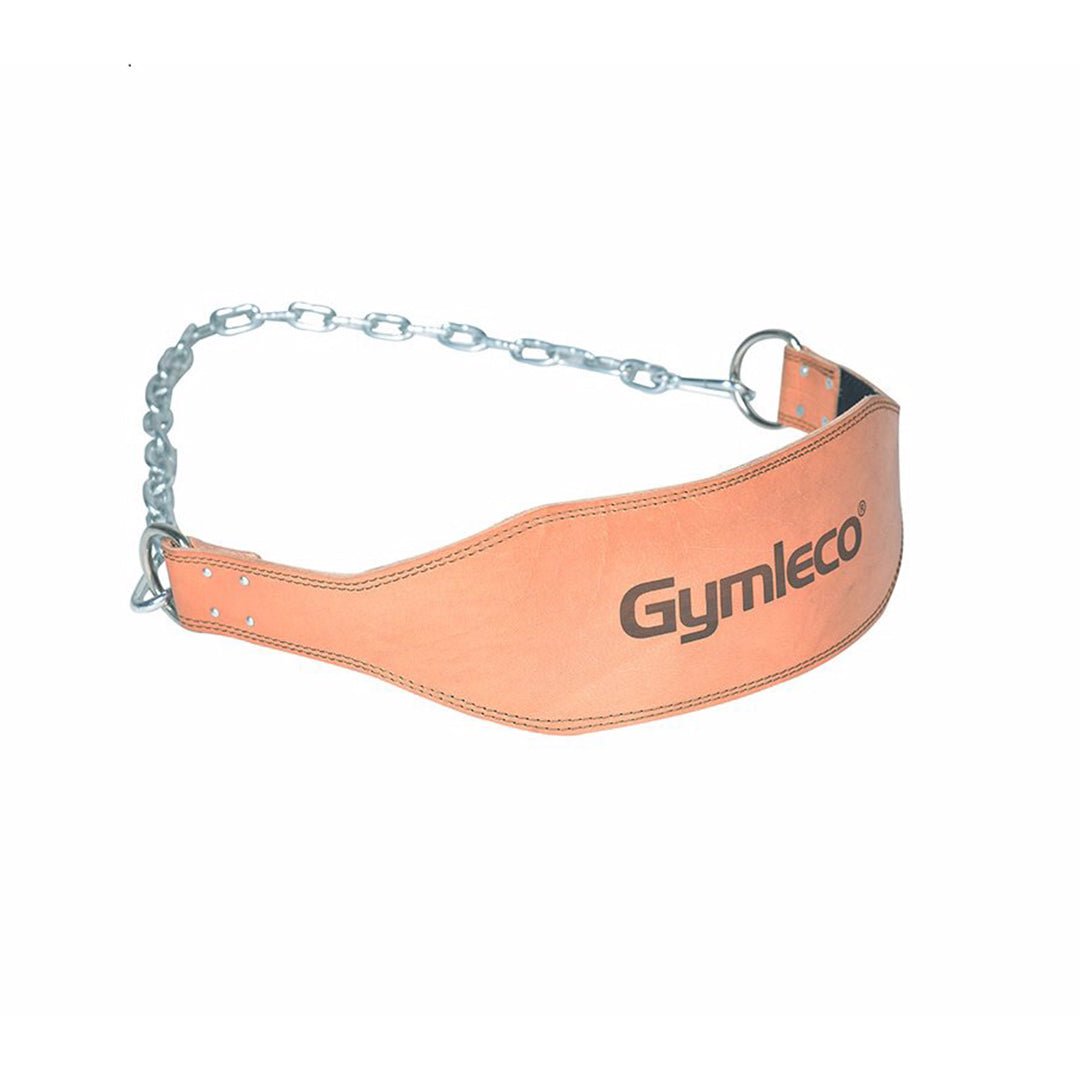 Weight Belt in leather with chain Gymleco UK
